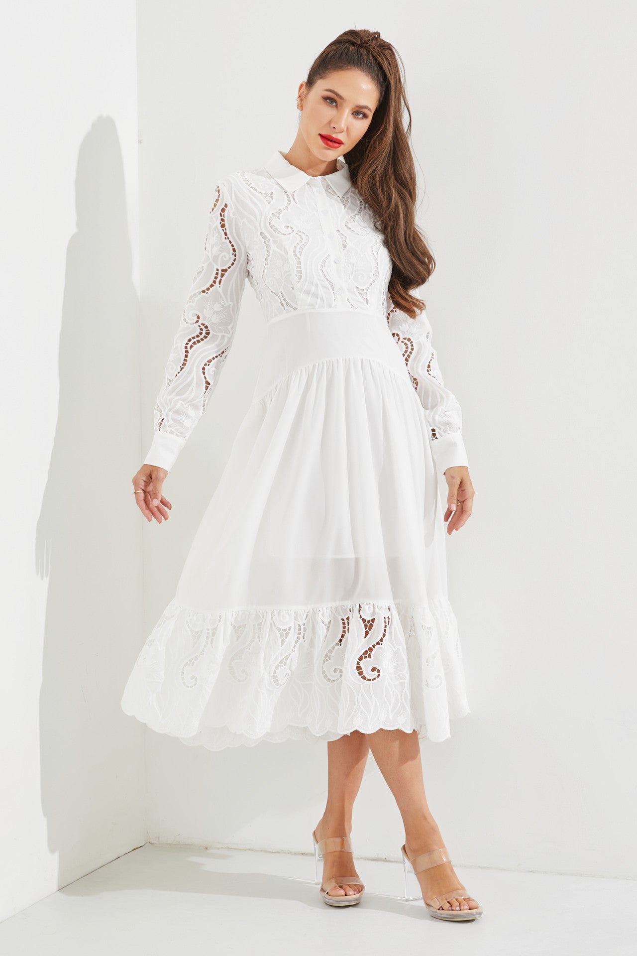 Eyelet Maxi Dress
