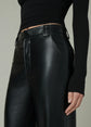 The Mia Wide Leg Leather 32"