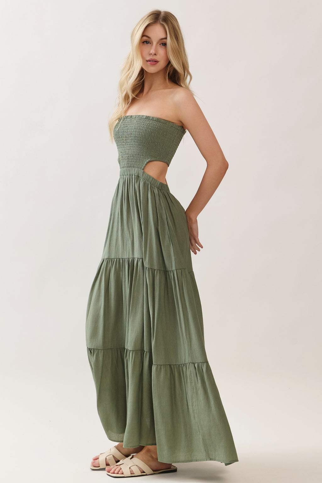 Smocked Tube Dress