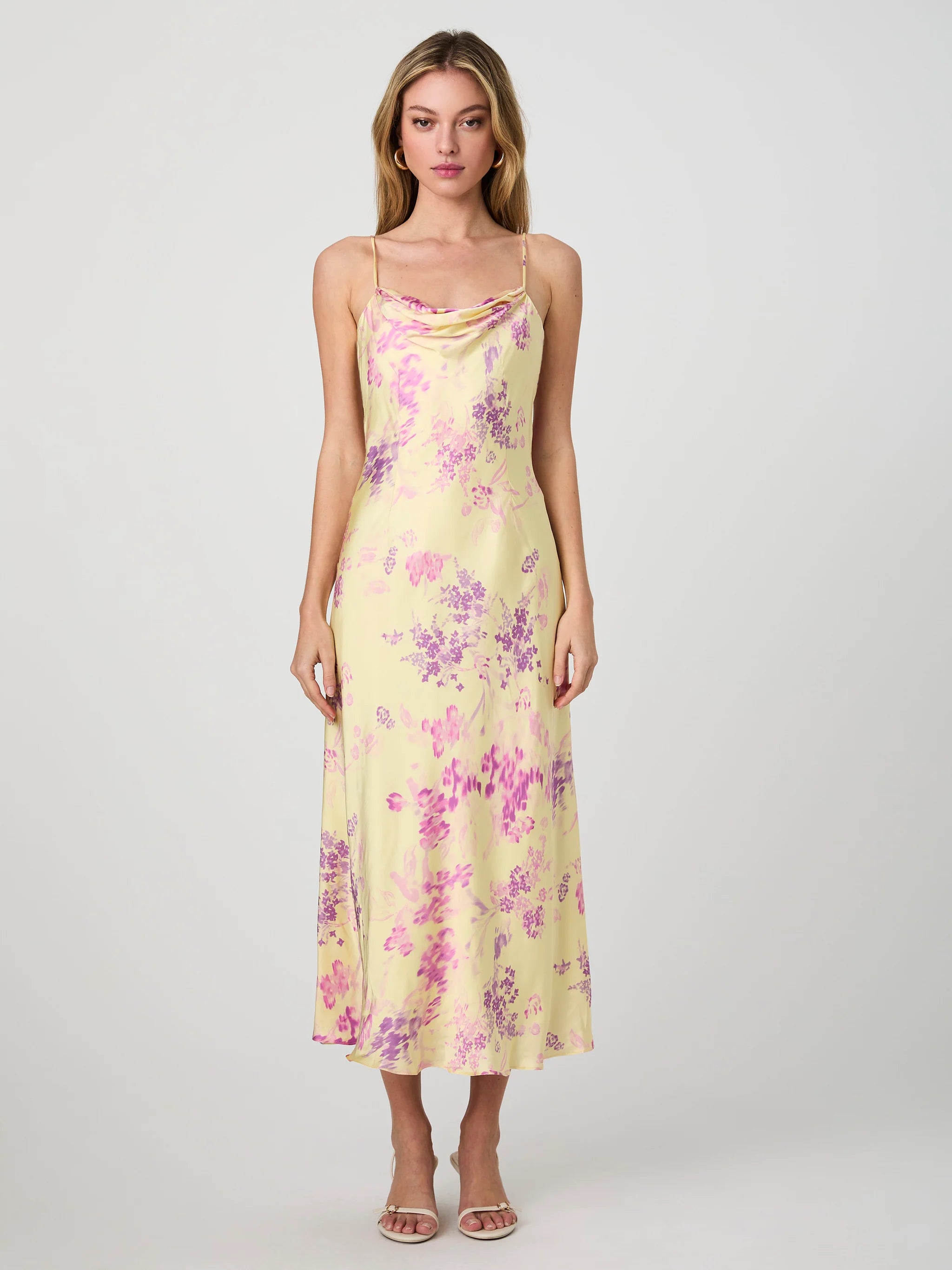 Aurelia Satin Midi Dress