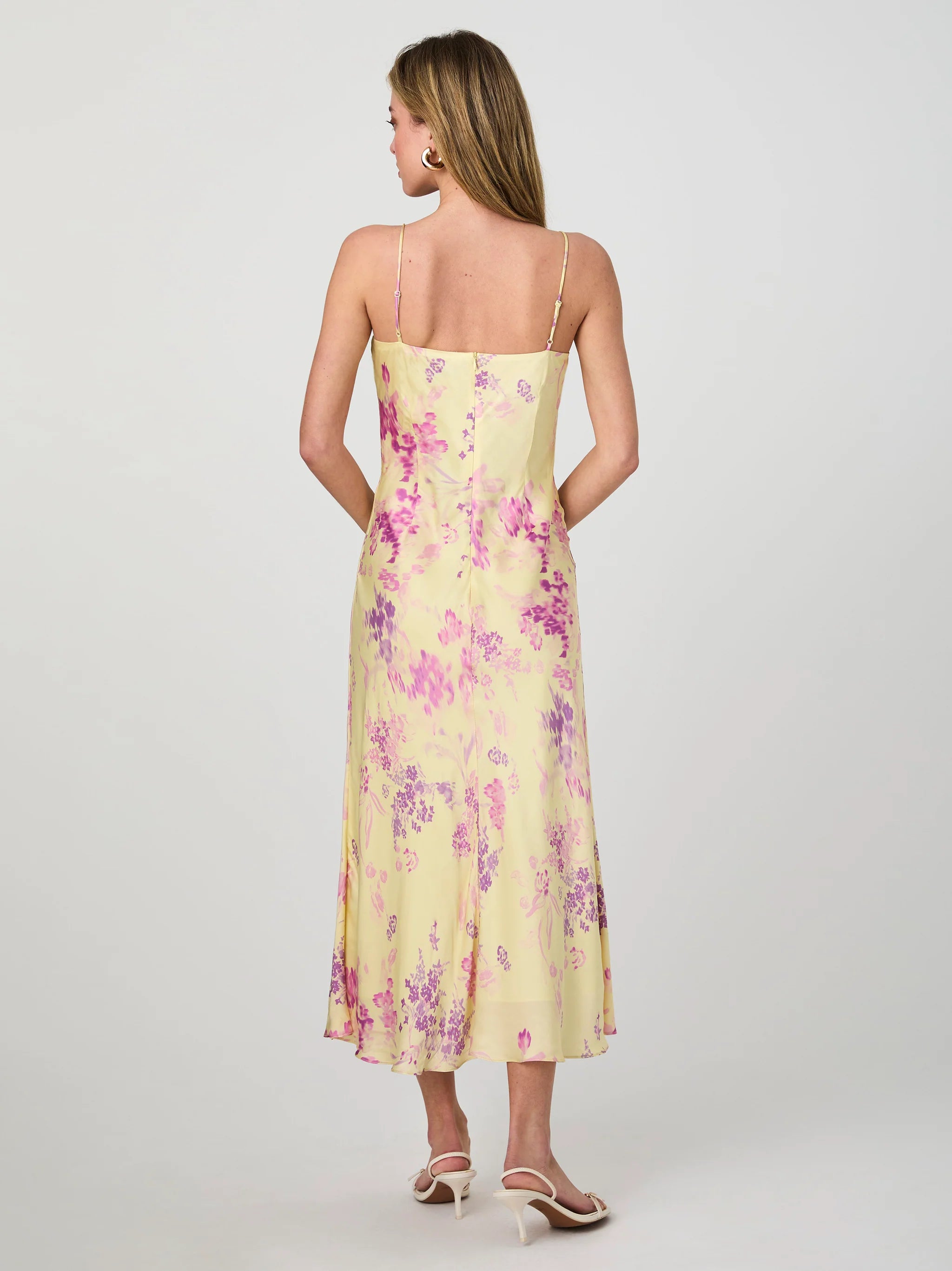 Aurelia Satin Midi Dress