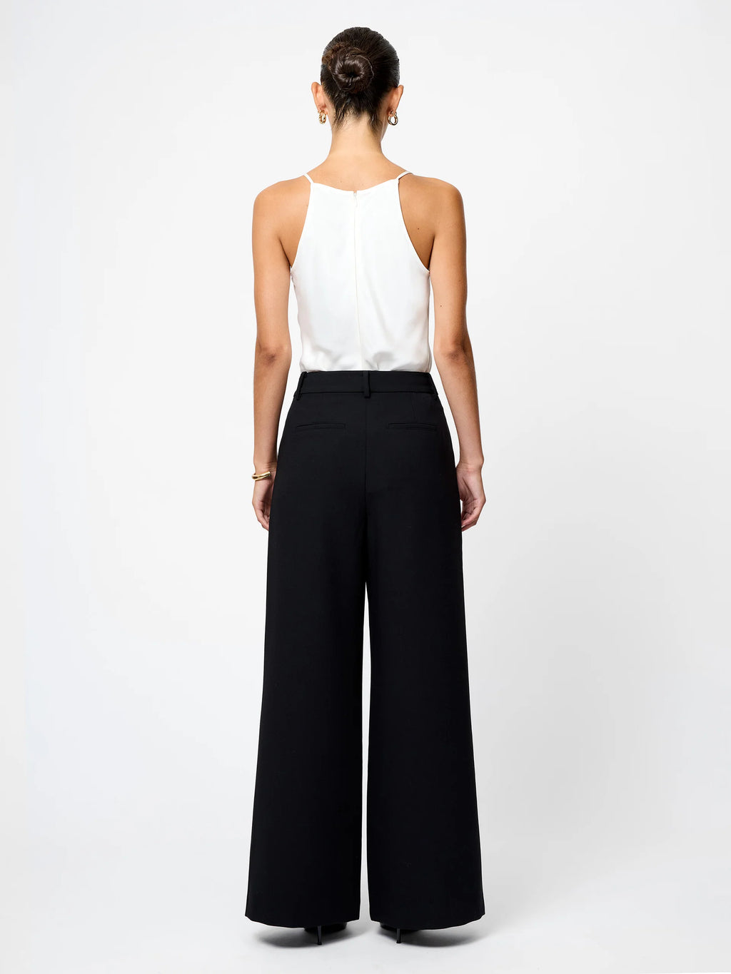 Azra Twill Wide Leg Pants