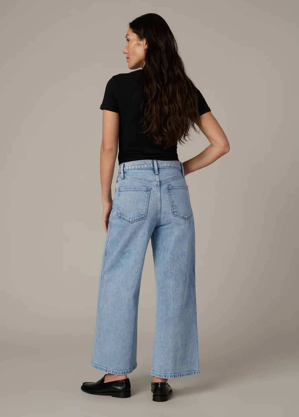 The Mia Petite High Rise Wide Leg Ankle