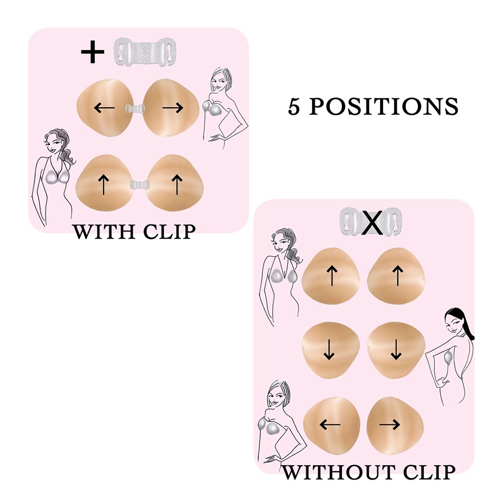 REVEAL Cleavage - Adjustable Strapless Bra Cups