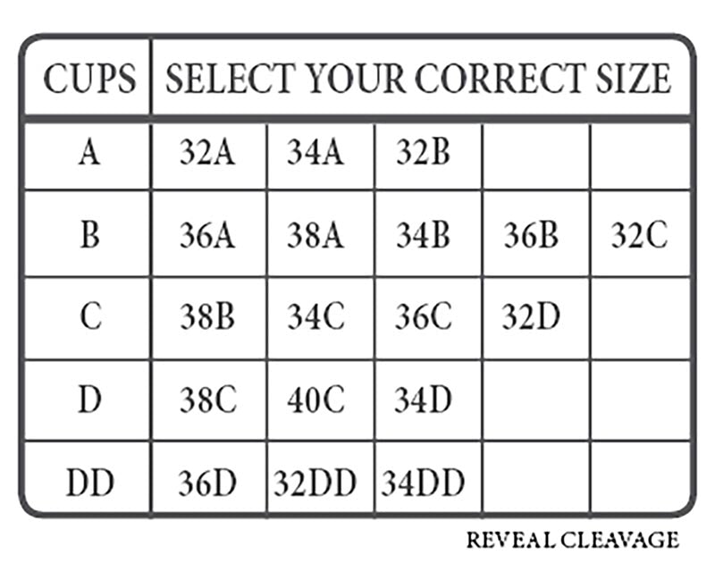 REVEAL Cleavage - Adjustable Strapless Bra Cups