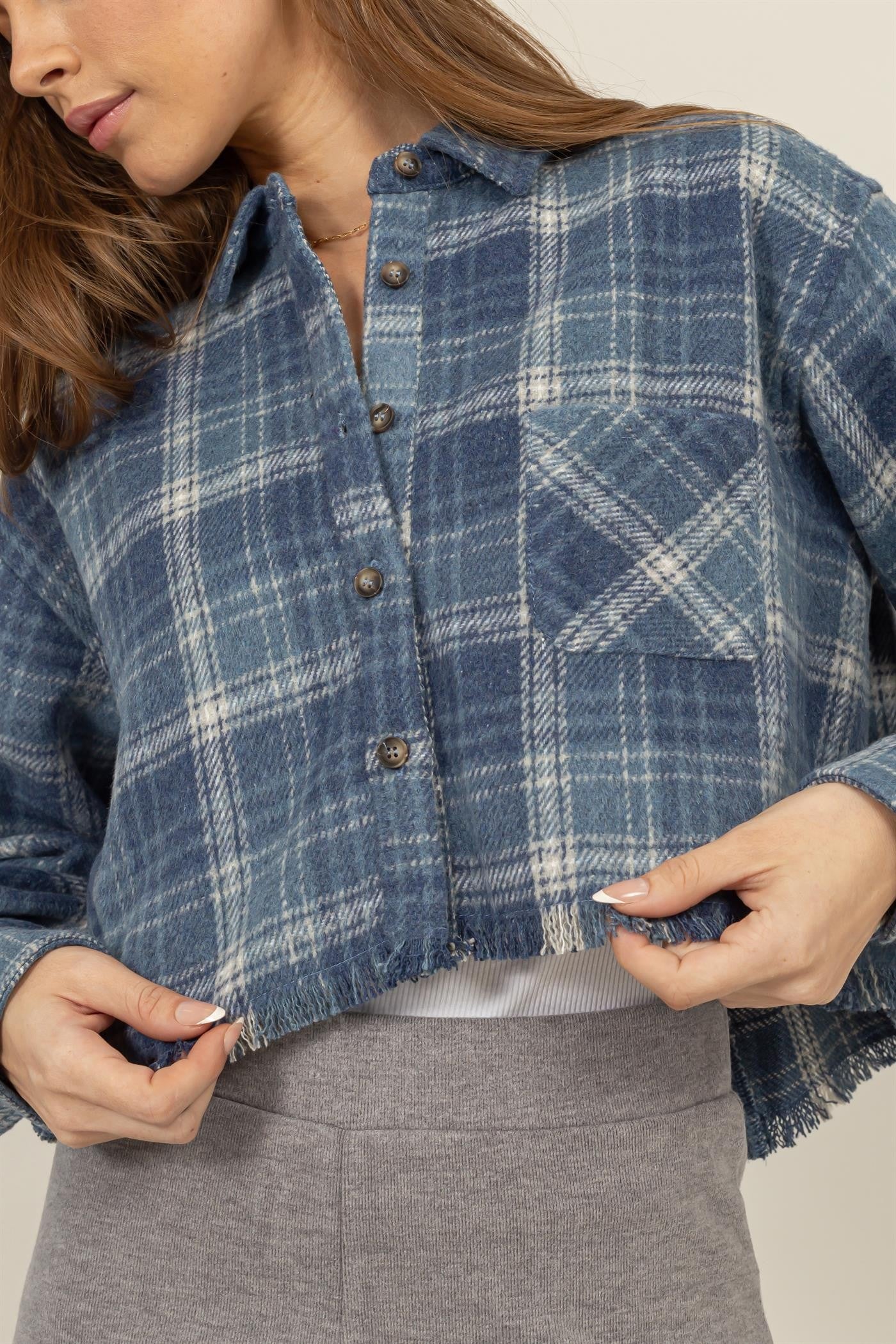 Kira Cropped Flannel