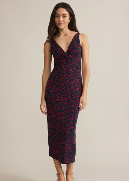 Eleve La Rose Ditsy Midi Dress