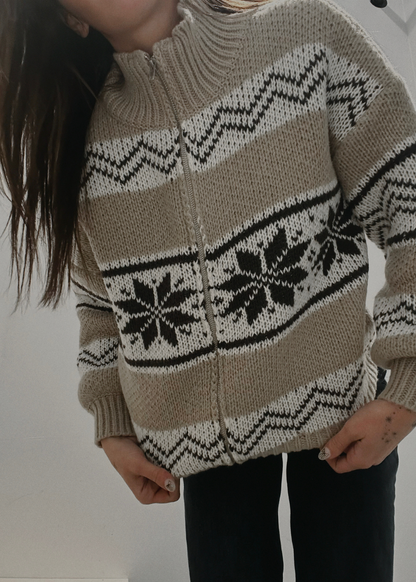 Fair Isle Sweater Jacket