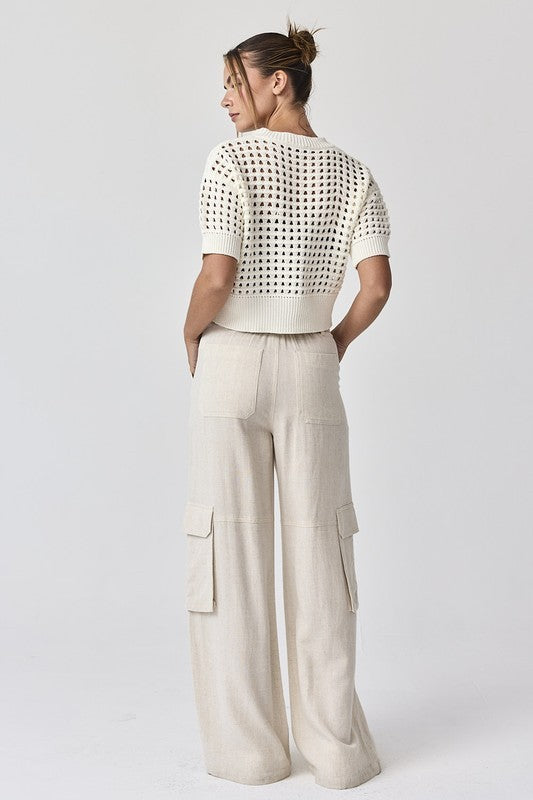 Alina Cropped Crochet Top