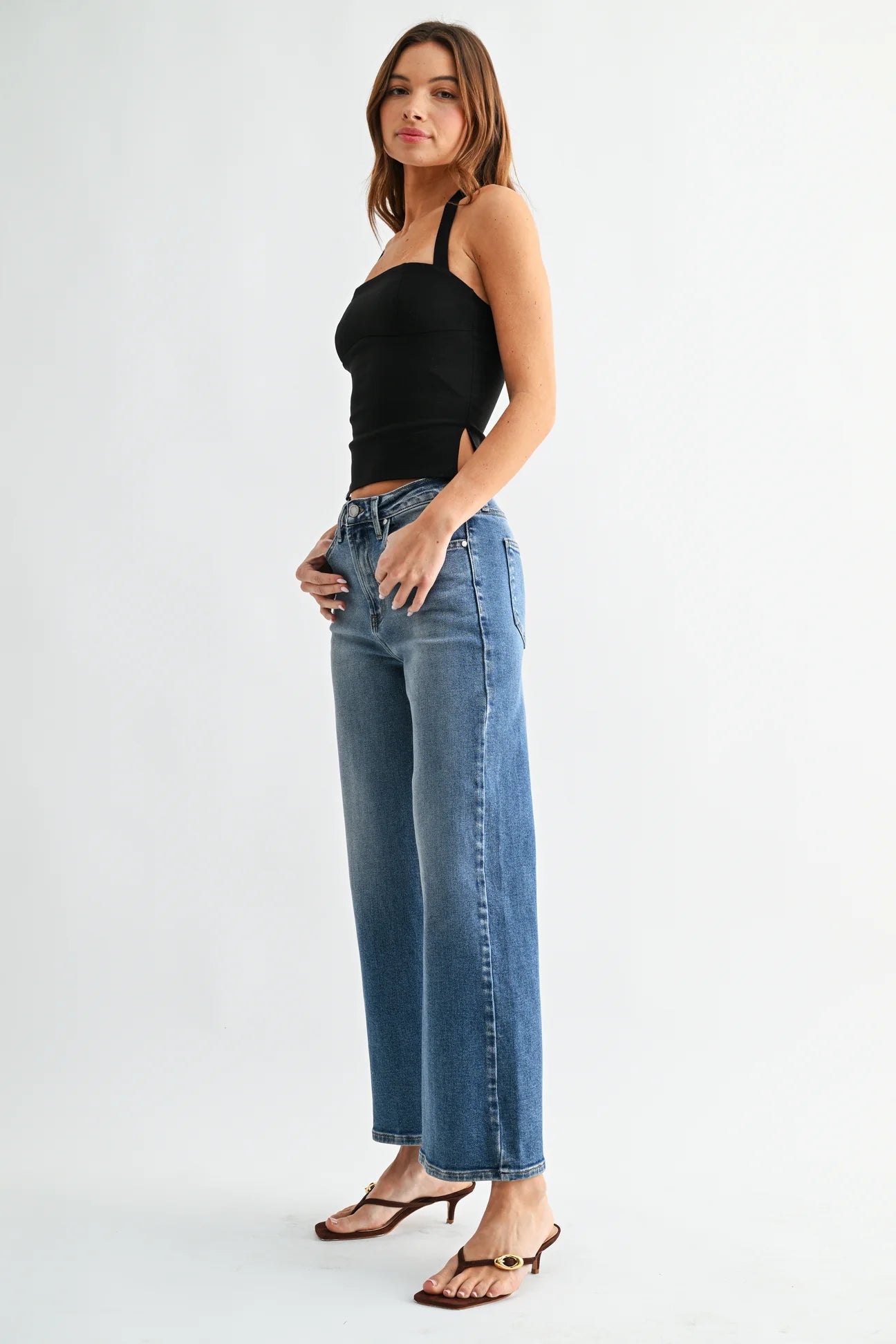 High Rise Wide Leg
