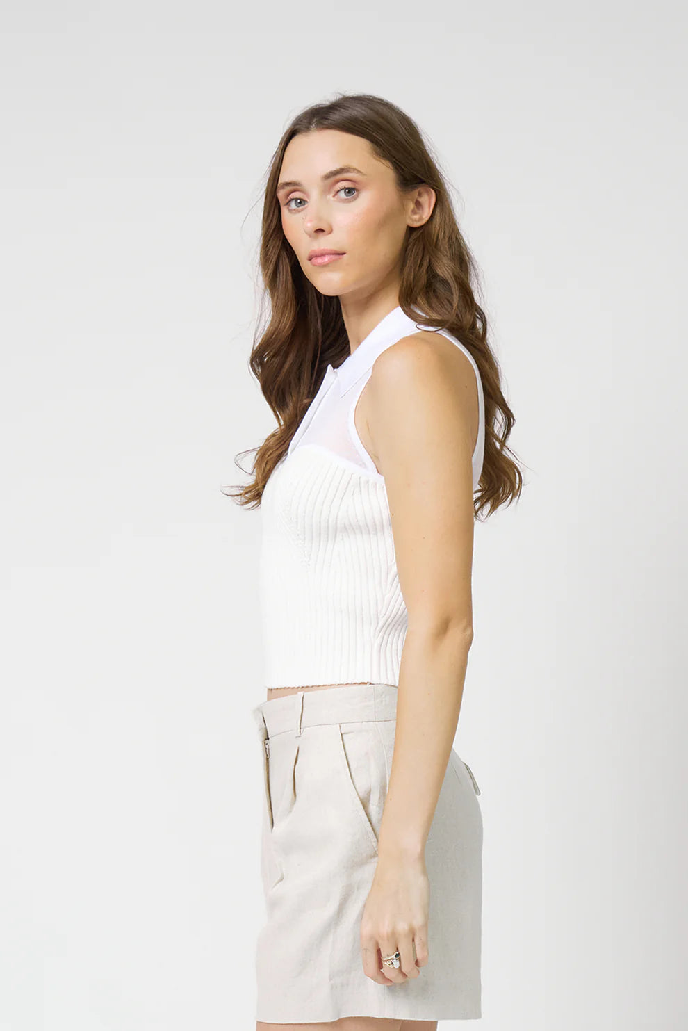 Brooklyn Sheer Polo Halter