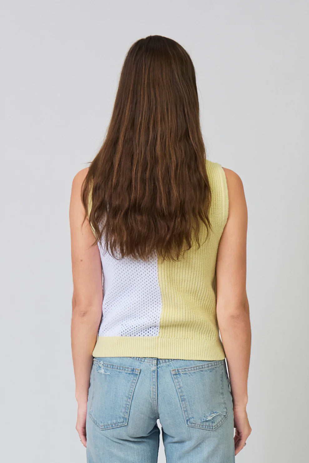 Birdie Two Toned Whipstitch Shell - Clothes Horse