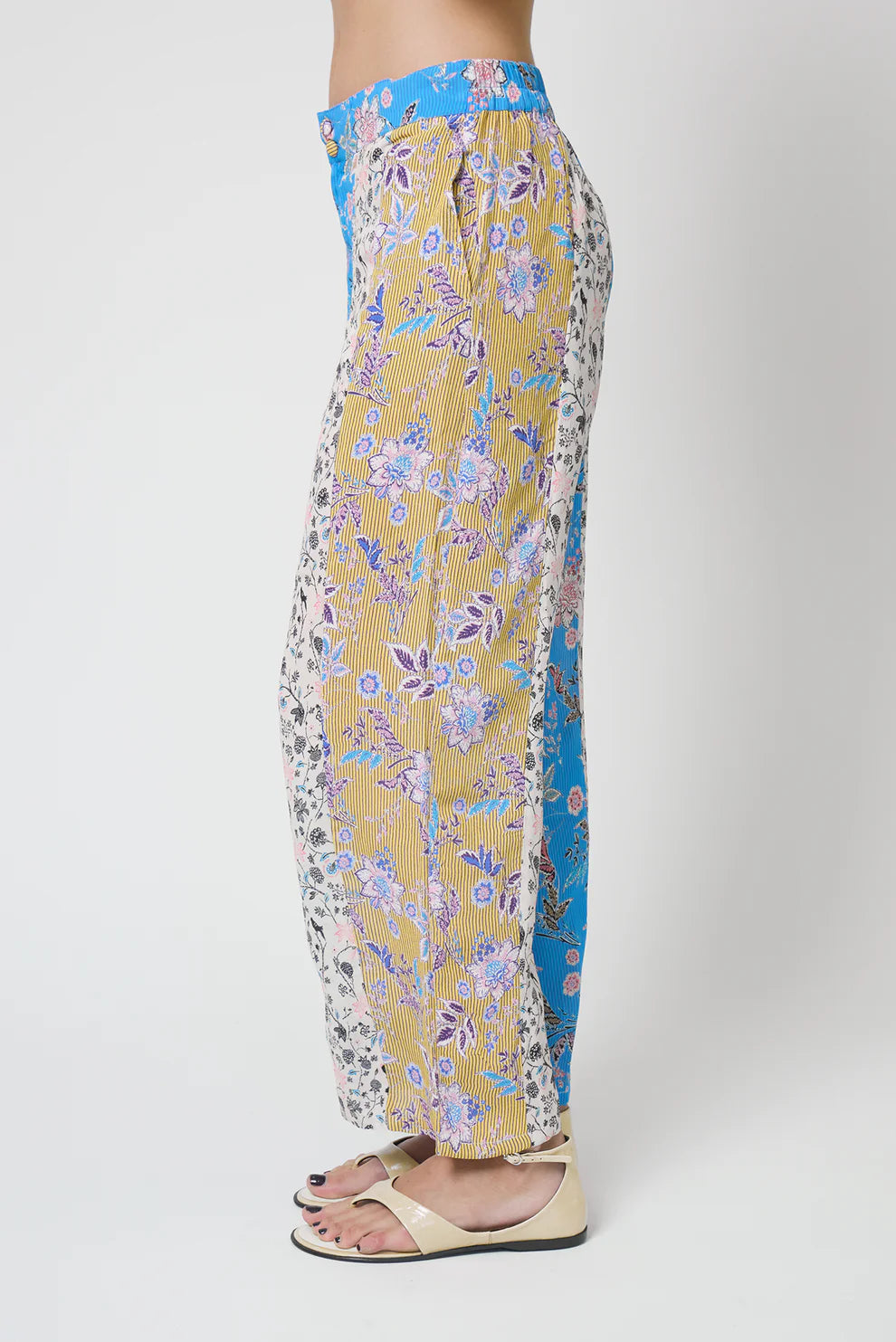 Maisie Floral Blocked Pants - Clothes Horse