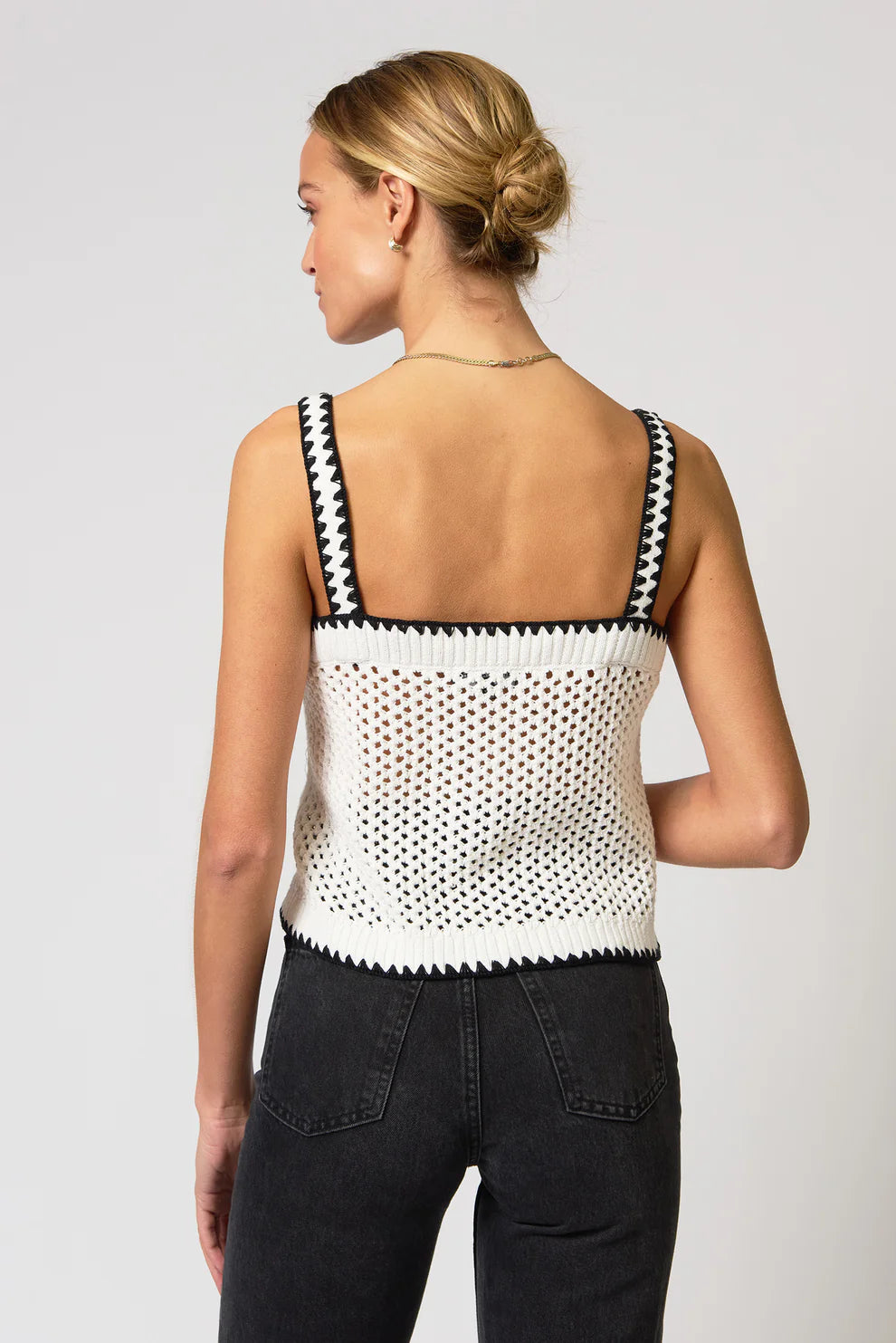Noa Crochet Button Tank
