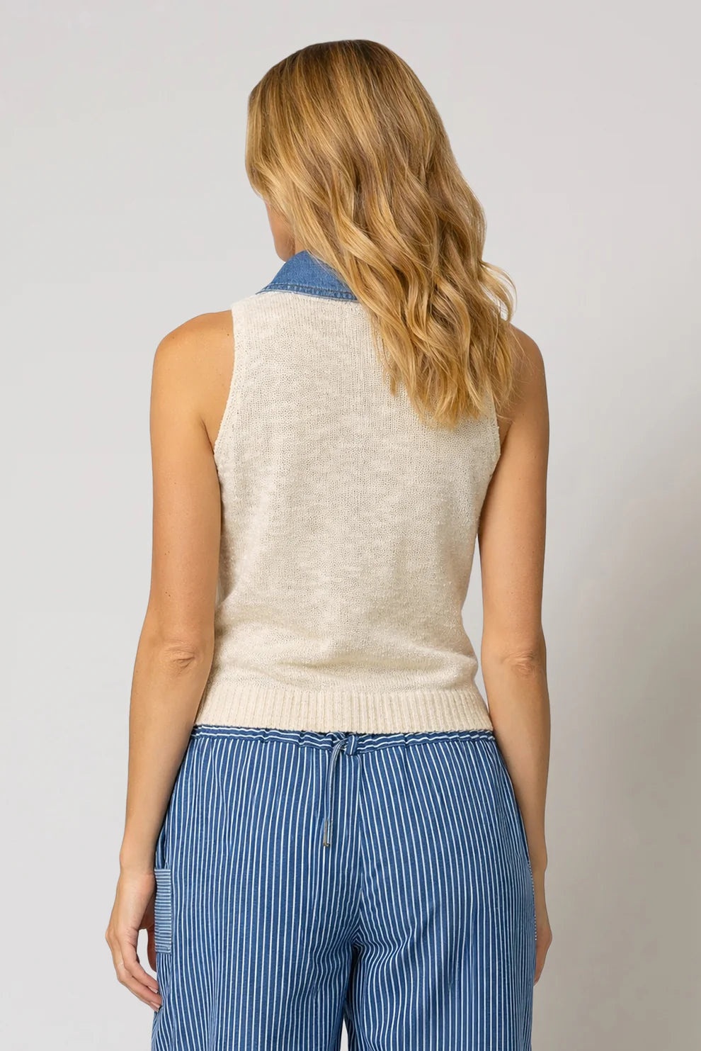 Marlon Denim Collar Shell