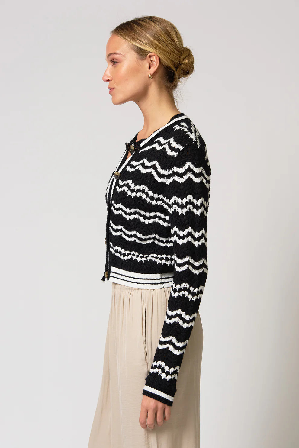 Francie Novelty Crochet Cardi