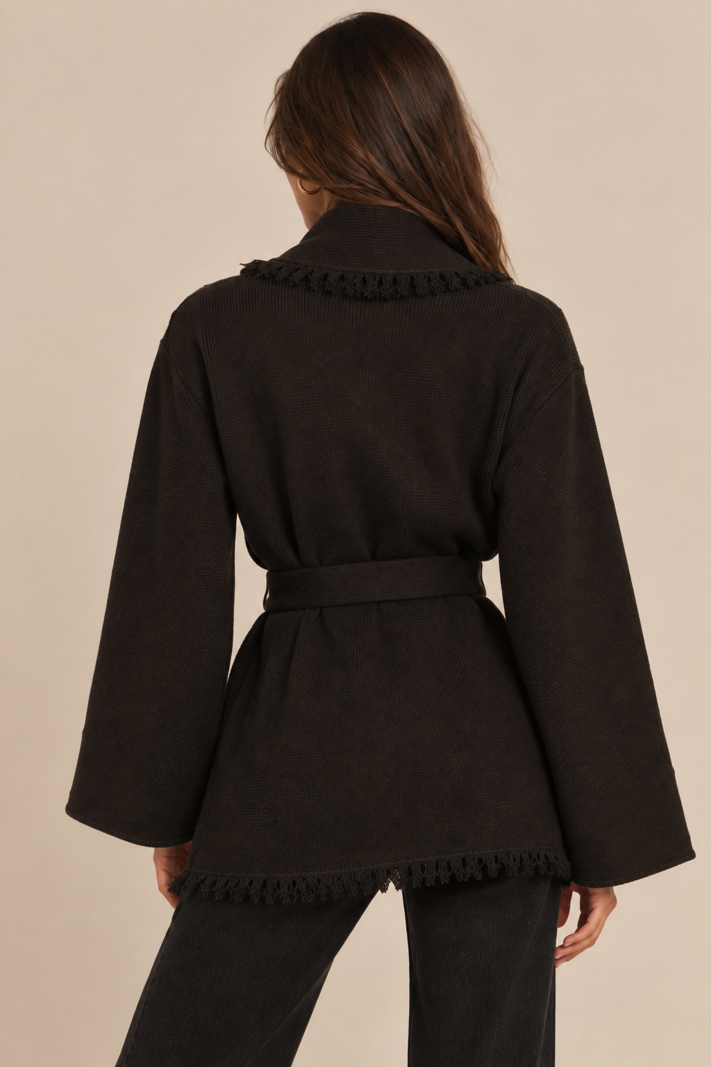 Dixie Fringe Belted Cardigan
