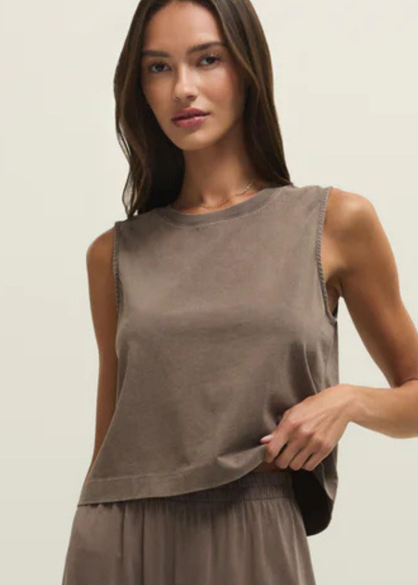 Sloane Cotton Jersey Tank