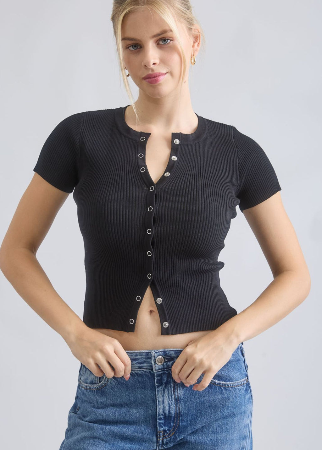 Sierra Snap Short Sleeve Cardigan