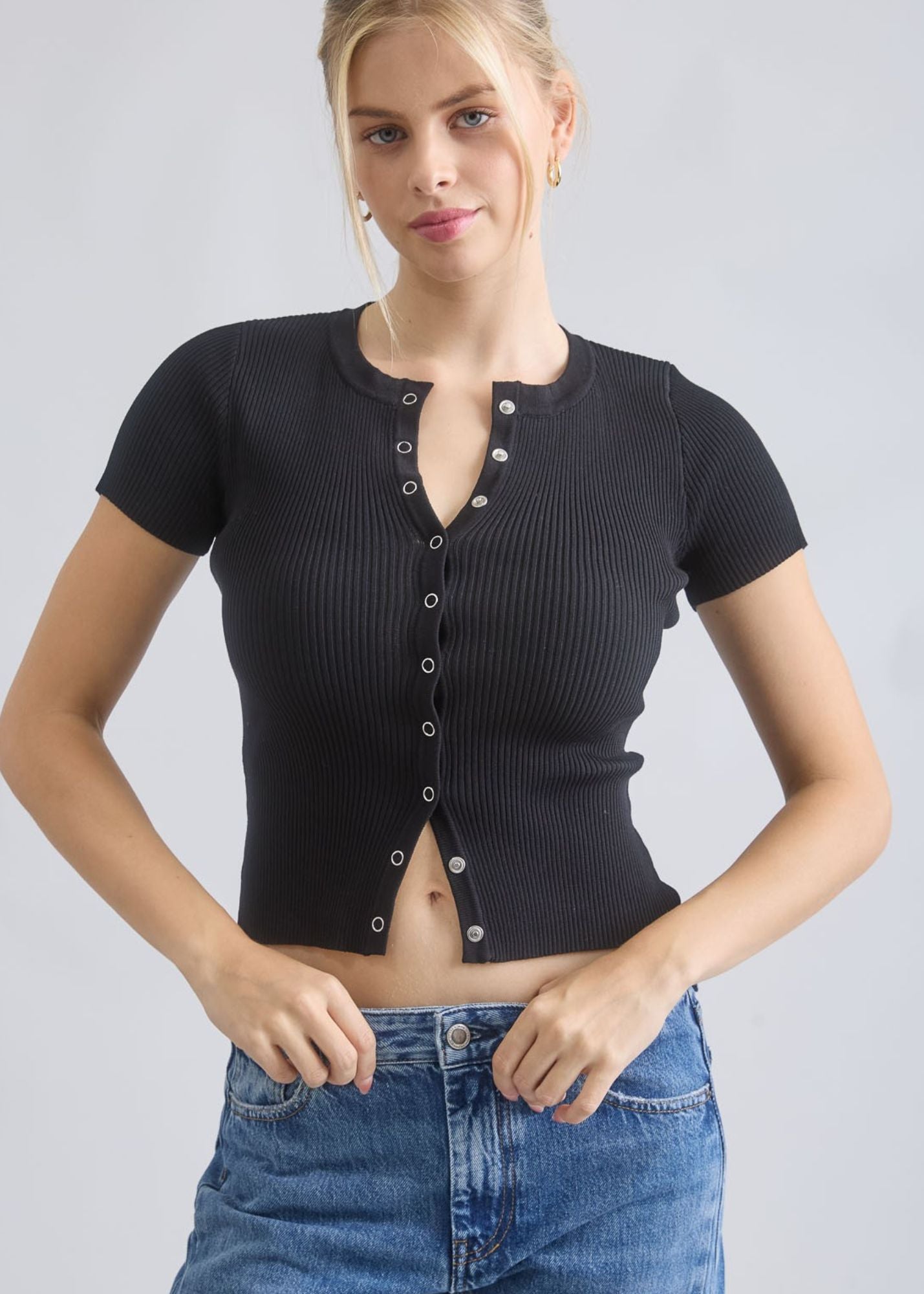 Sierra Snap Short Sleeve Cardigan