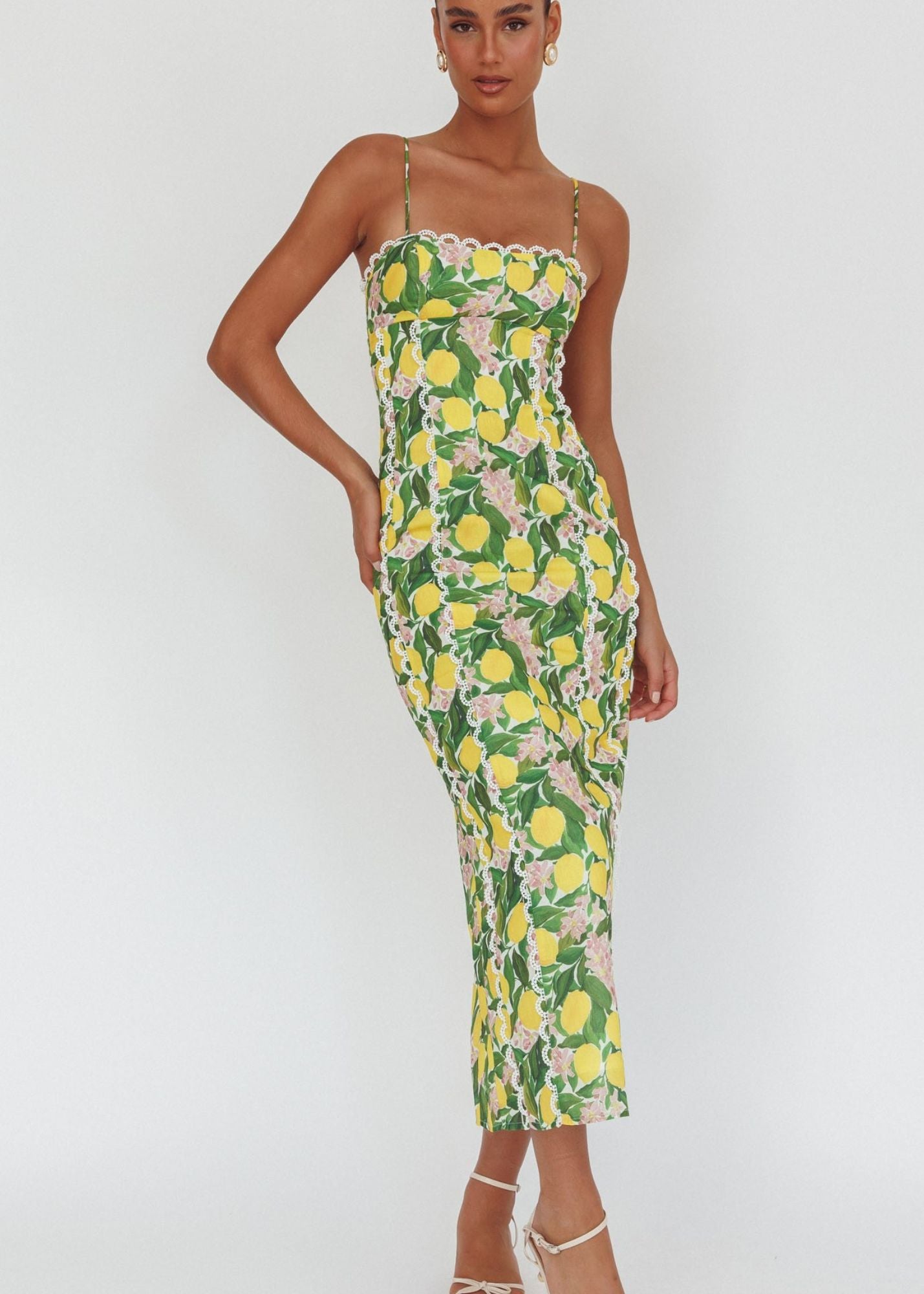 Vienna Vibrant Floral Midi Dress