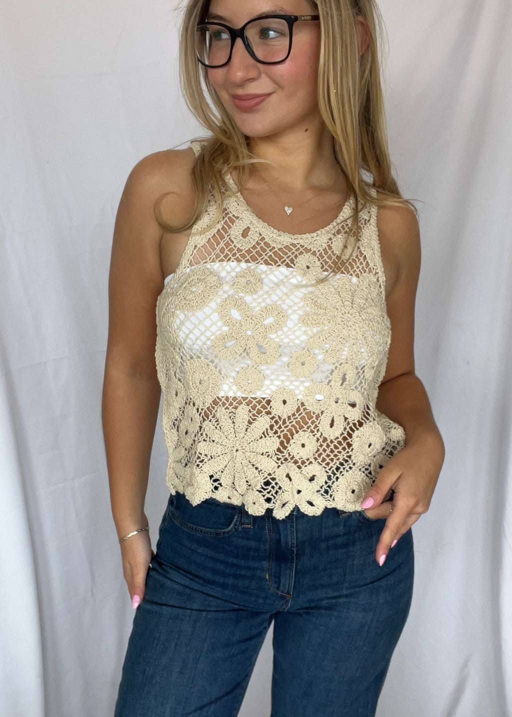 Jordan Crochet Tank - Clothes Horse