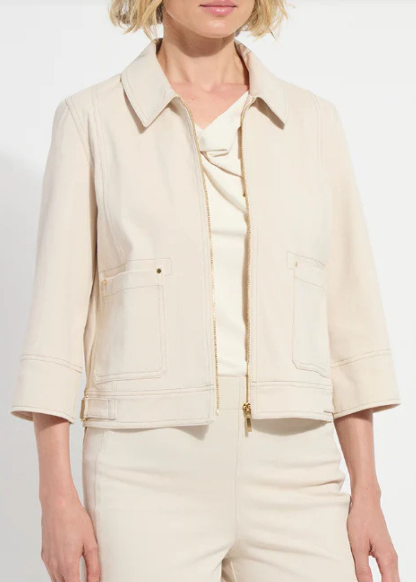 Nylah Detail Crop Jacket - Clothes Horse