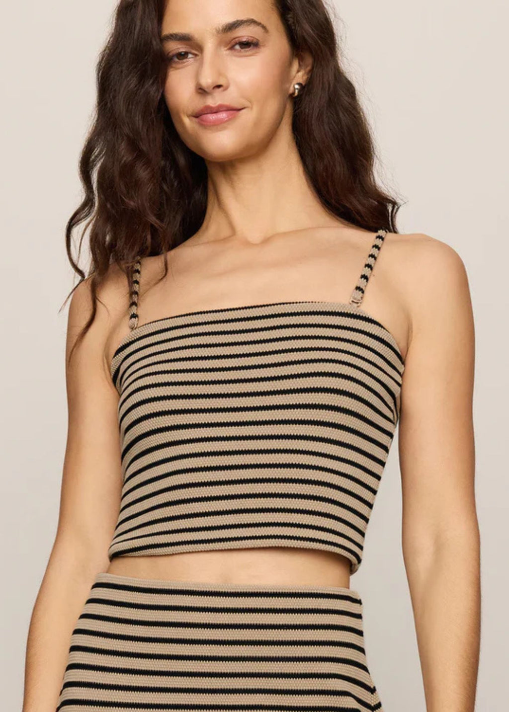 Caffari Stripe Tube Top Tank