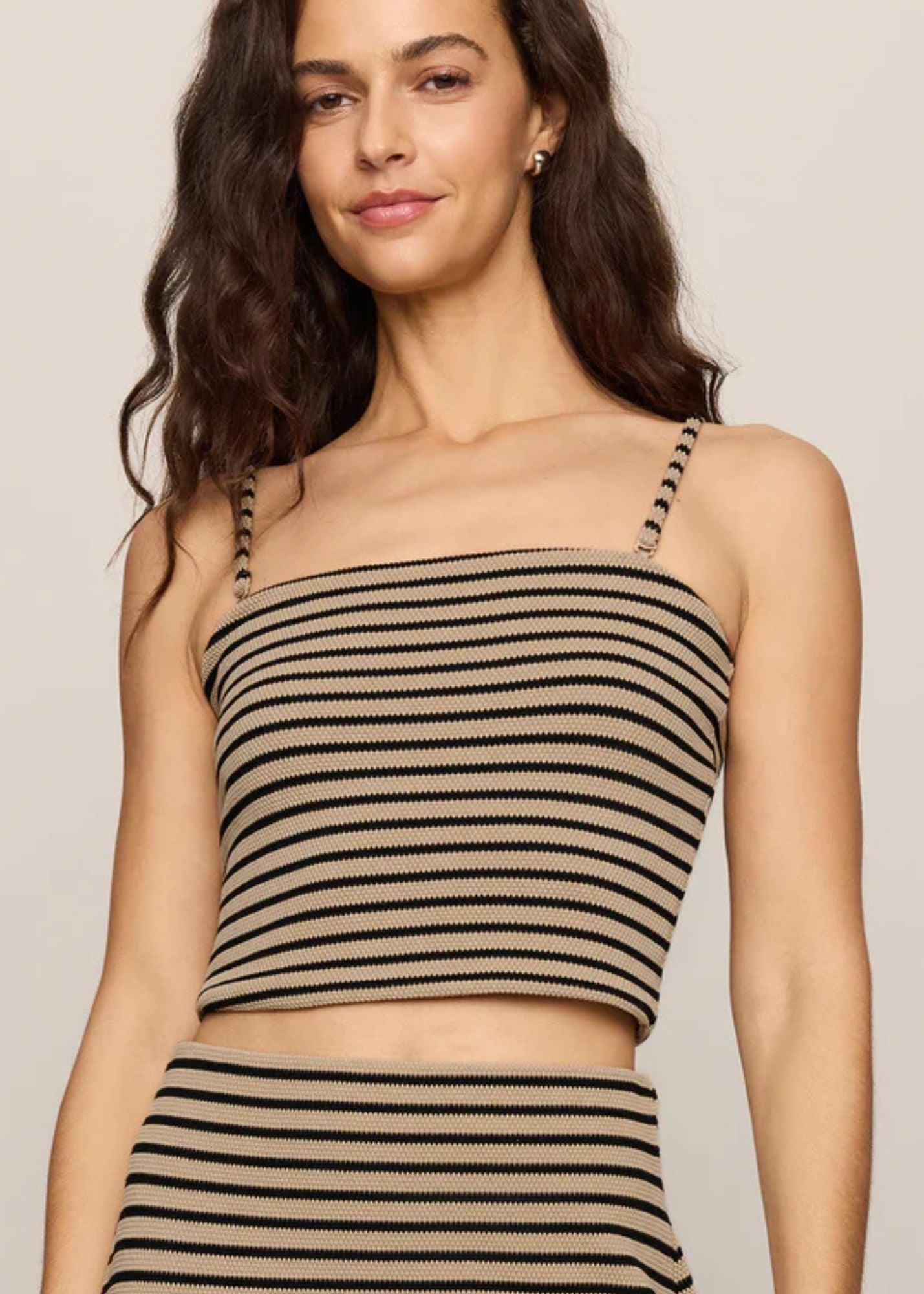 Caffari Stripe Tube Top Tank
