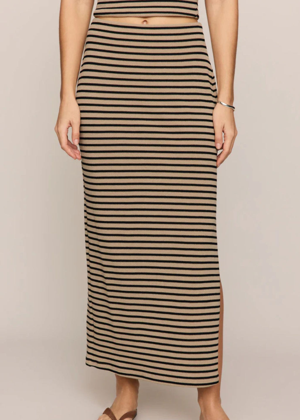Ainslie Stripe Midi Skirt