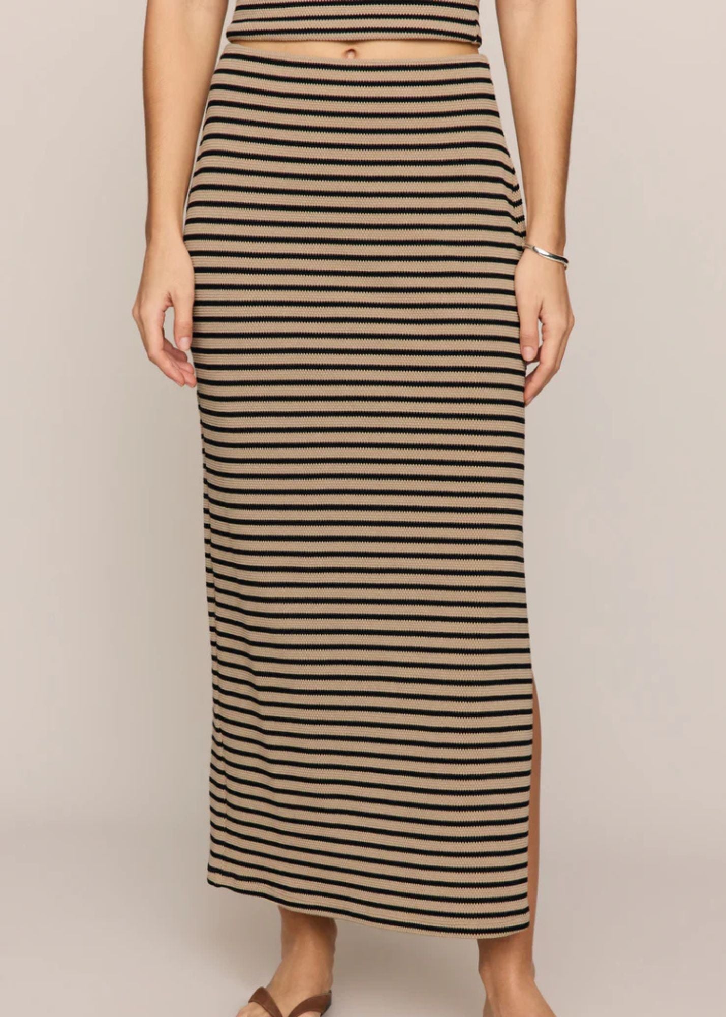 Ainslie Stripe Midi Skirt