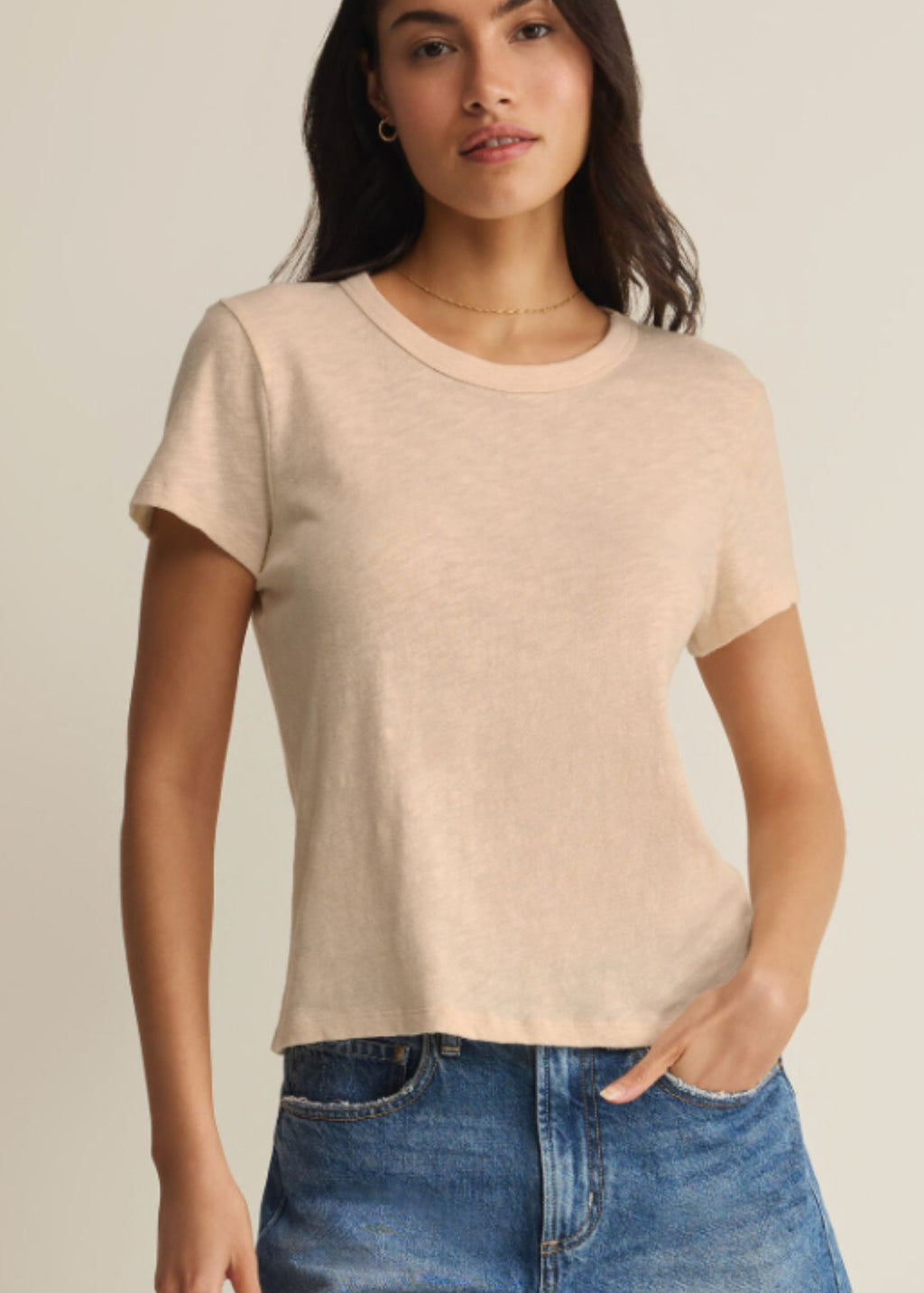 Junie Slub Tee Shirt - Clothes Horse