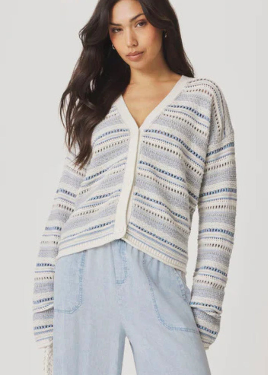 Addison Striped Cardigan