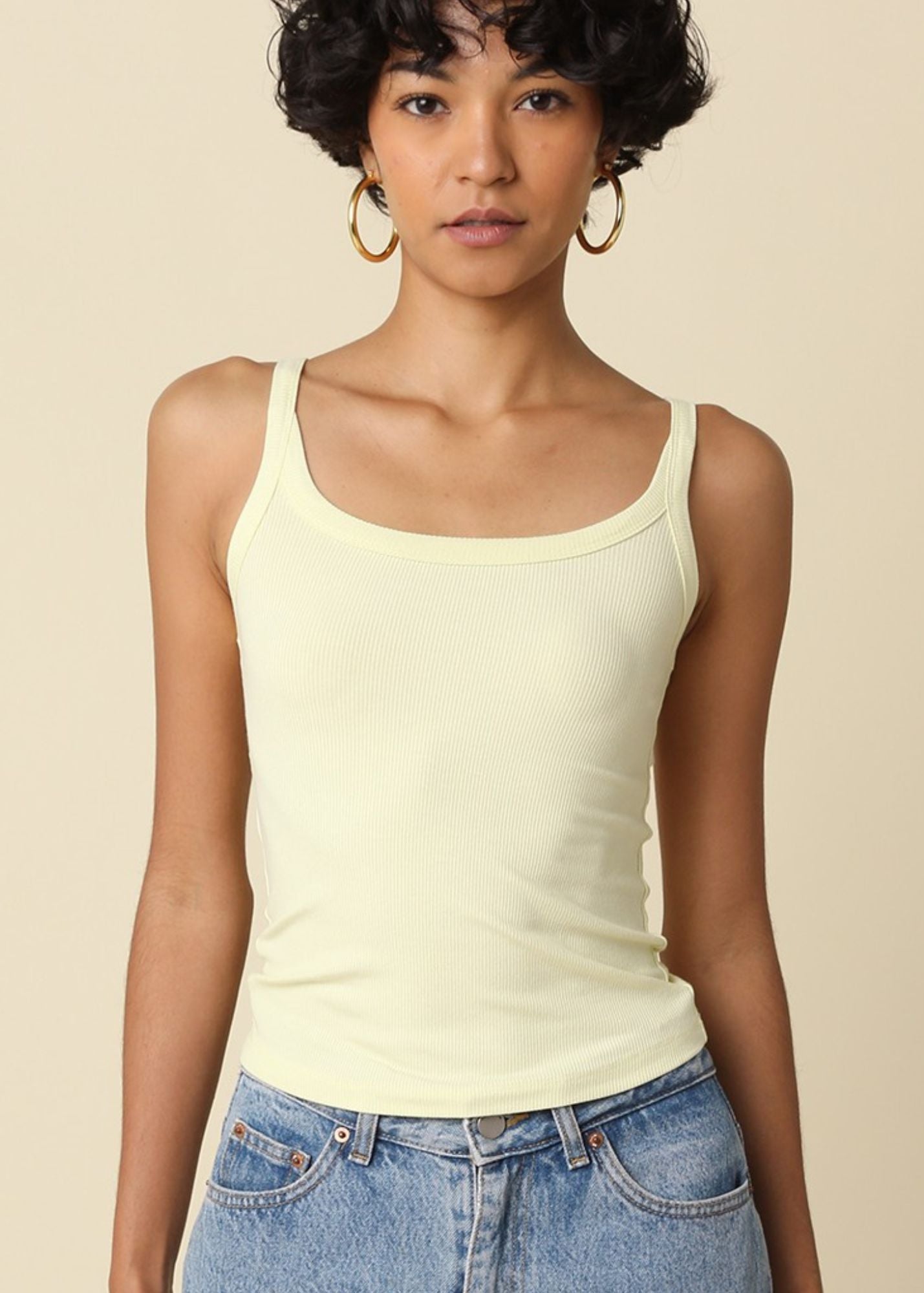 Amy Ribbed Tank Top