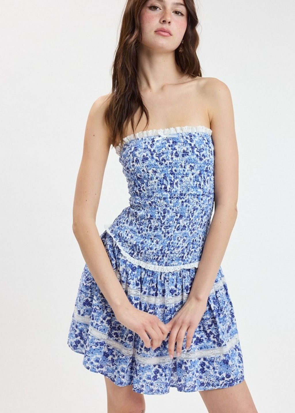 Tube Smocked Mini Dress