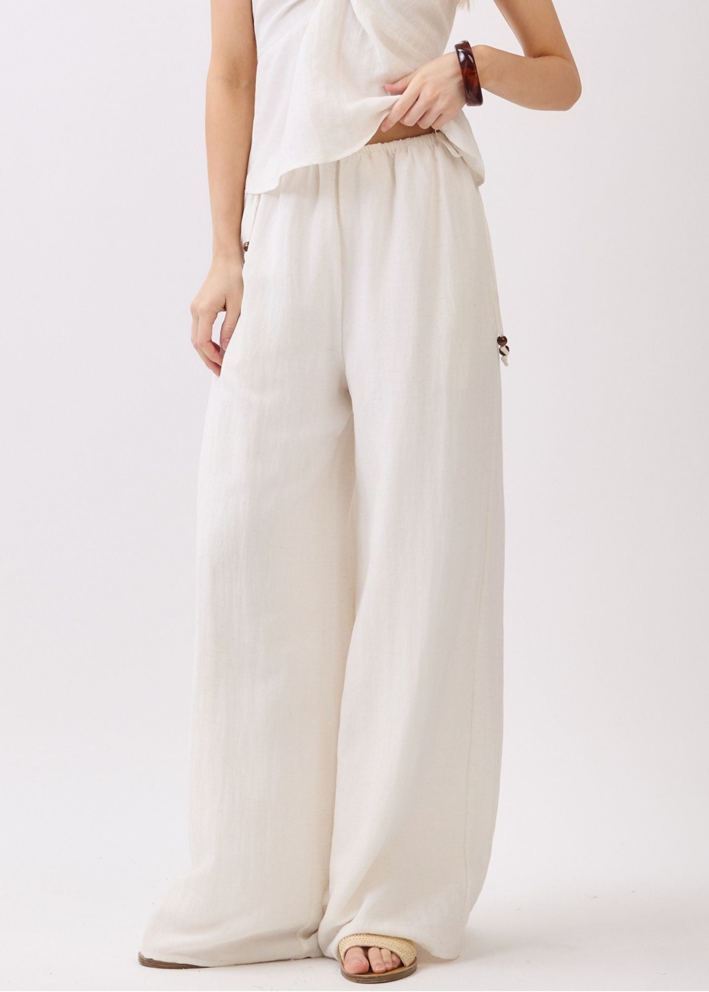 Belle Beaded Wide Leg Pant
