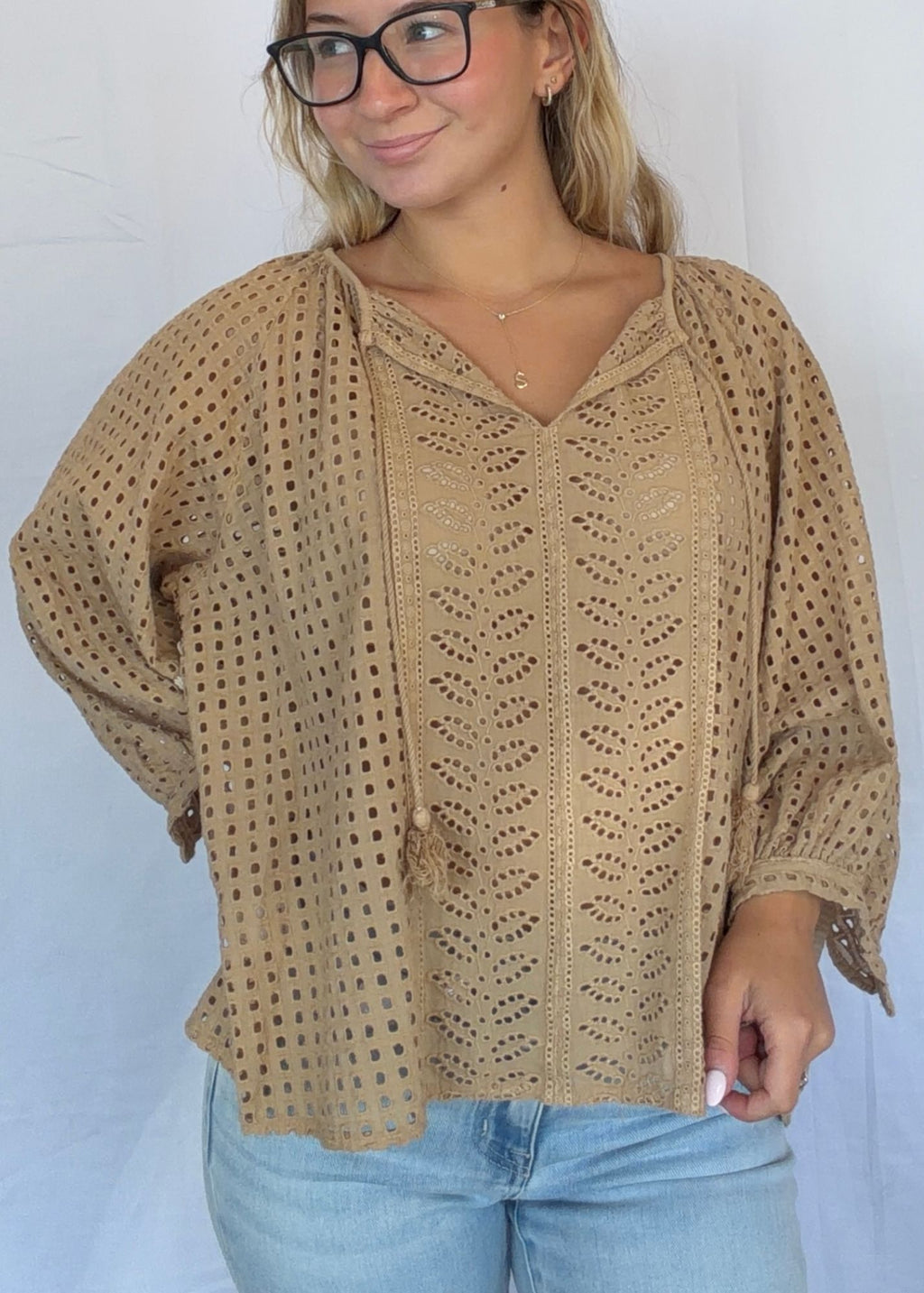 Claire Eyelet Blouse