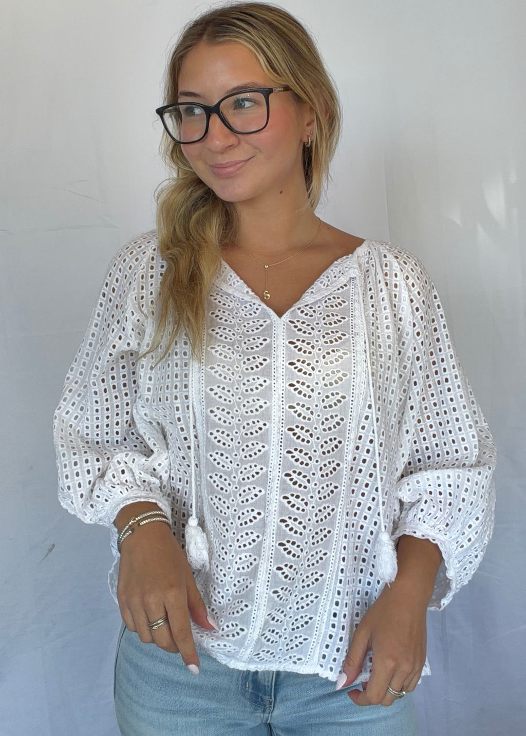 Claire Eyelet Blouse