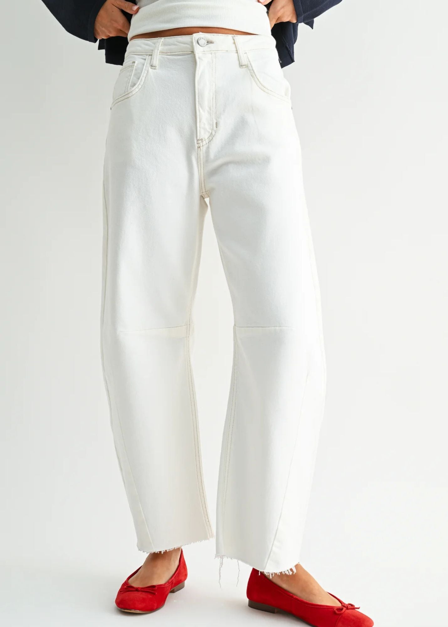 The Seamed Barrel Jean
