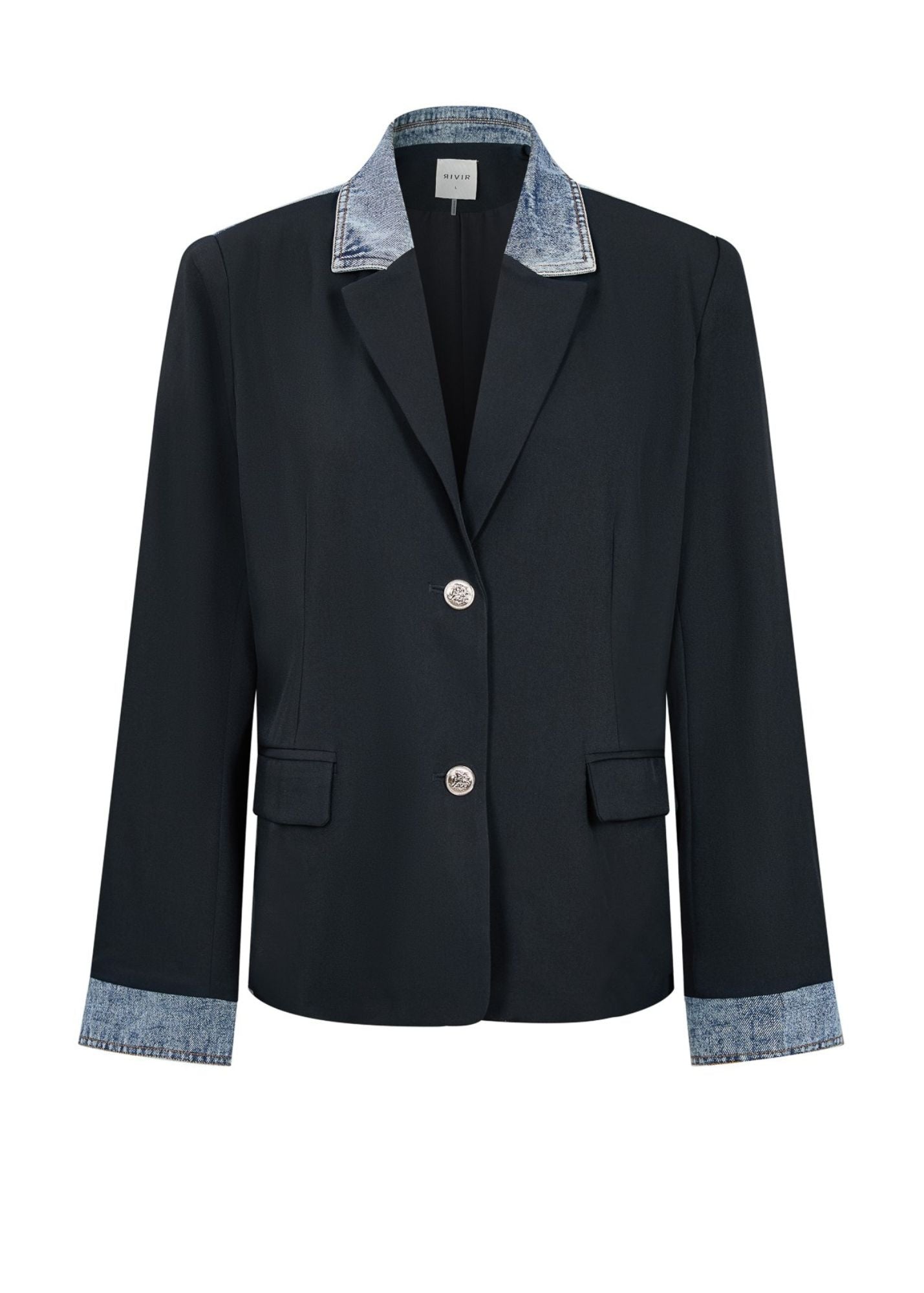 Denim Contrast Blazer