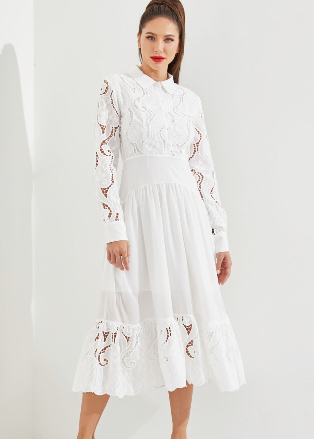 Eyelet Maxi Dress