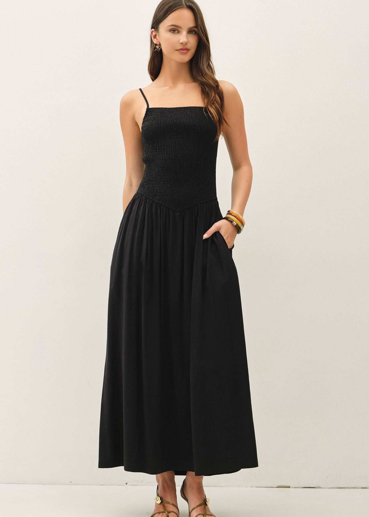 Dropped Waist Maxi Sundress