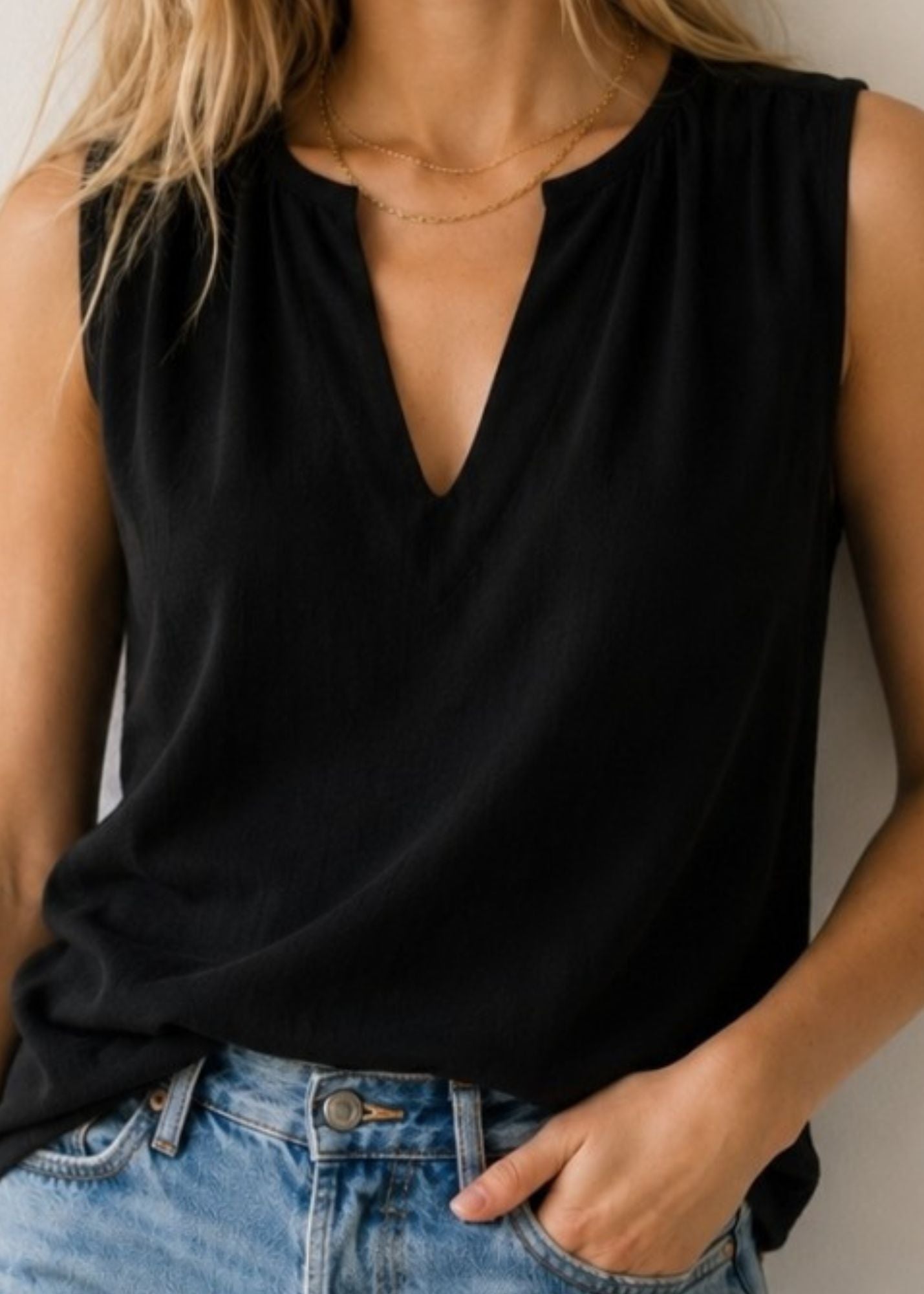 Lilia Linen Tank