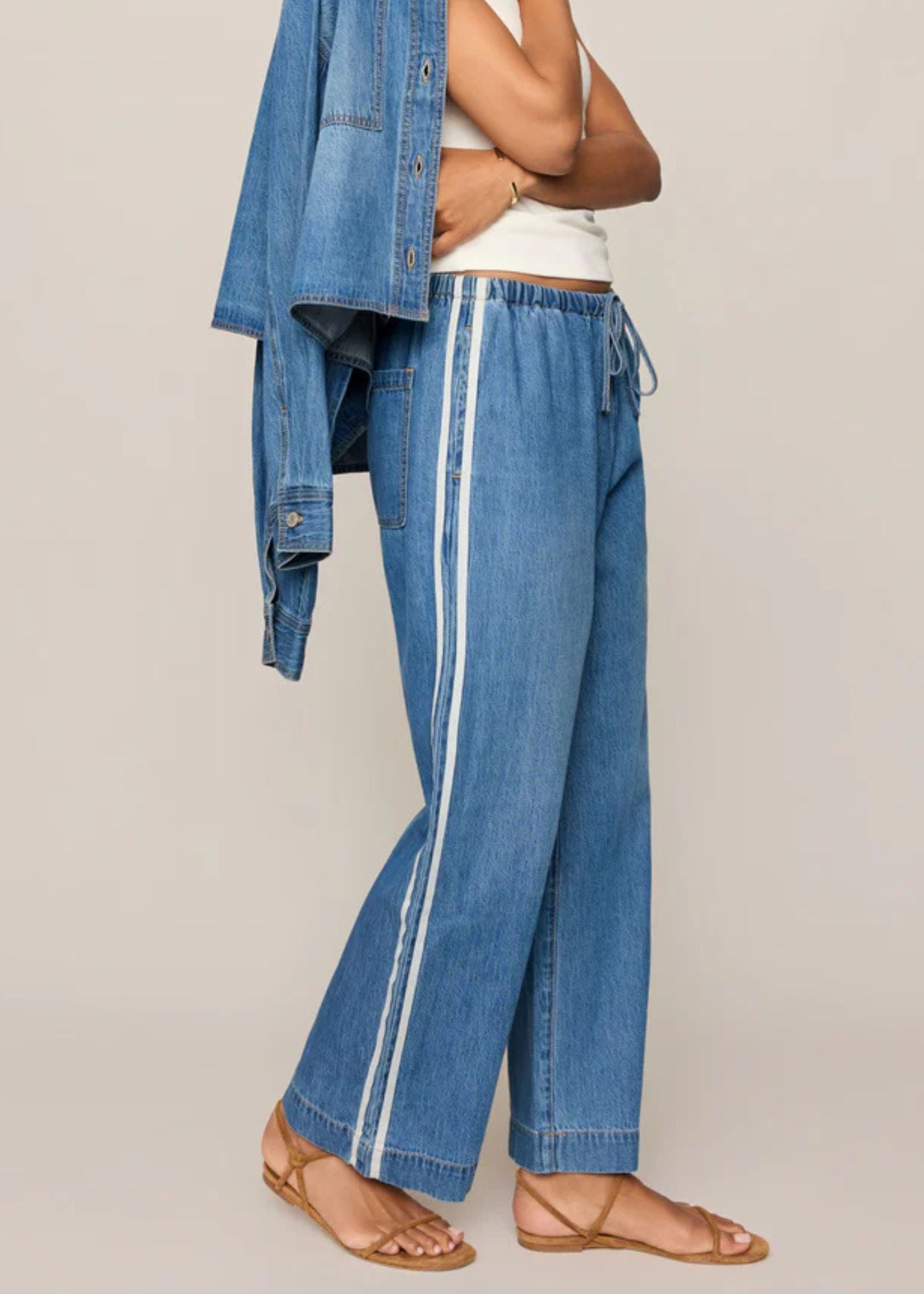 The Sidelines Denim Track Pant