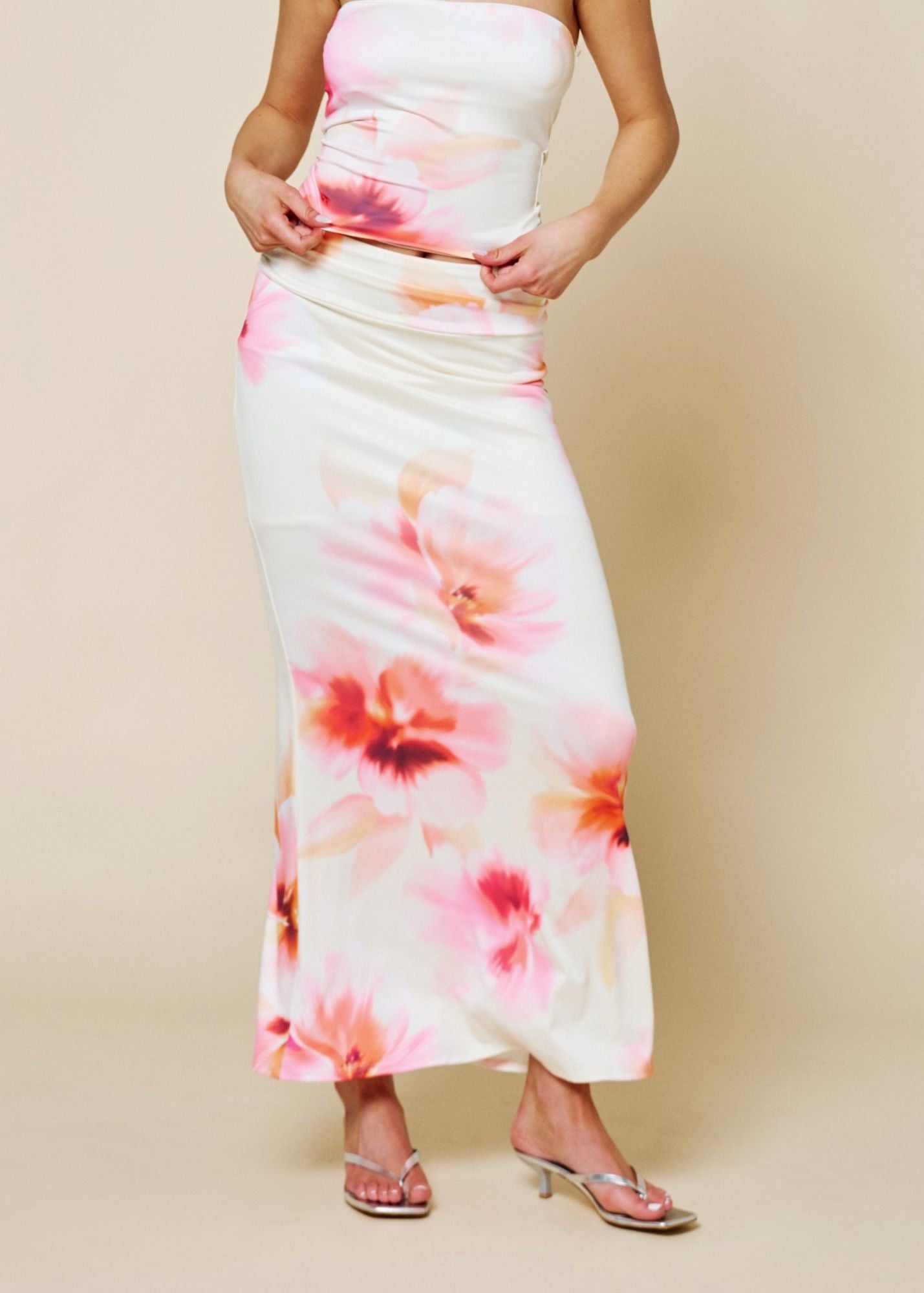 Floral Print Maxi Skirt