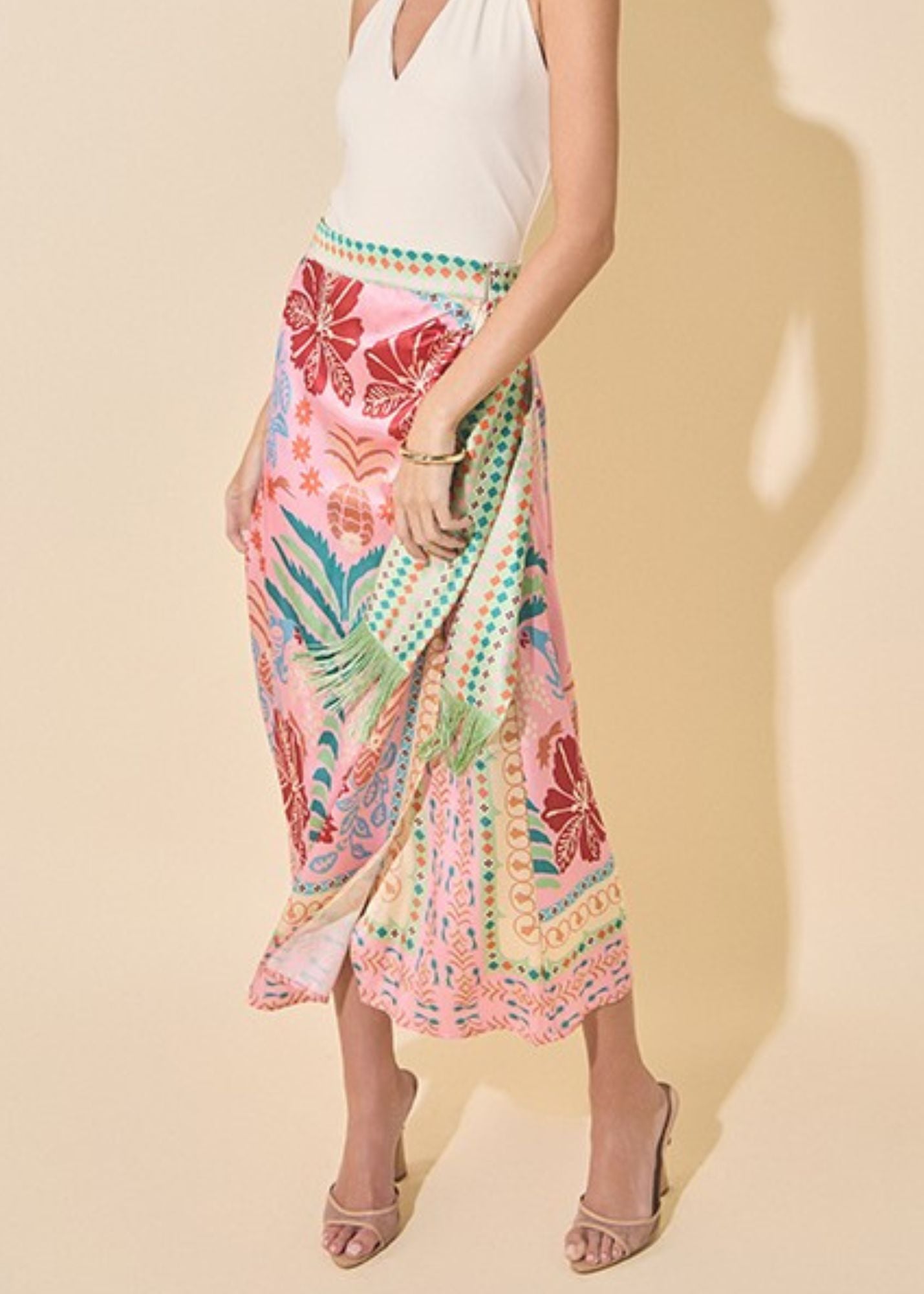 Floral Printed Maxi Skirt