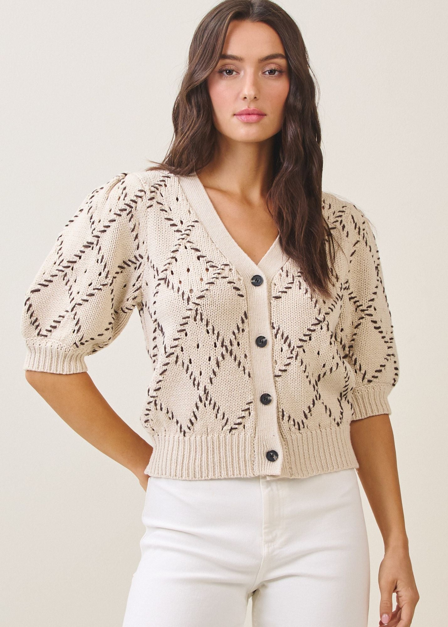 Diamond Stitch Sweater