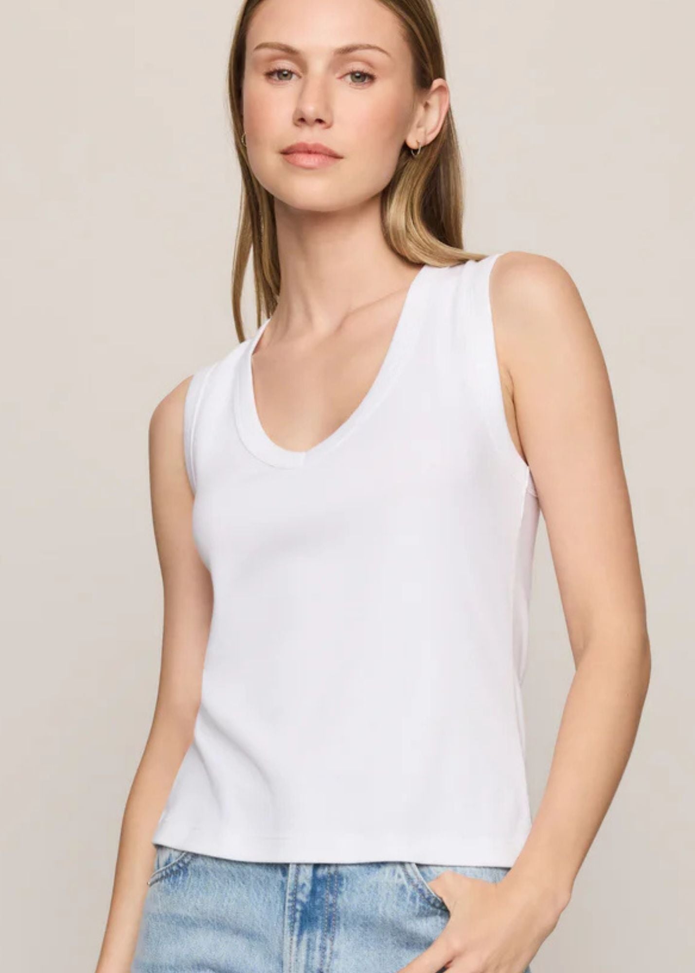 Ellie Rib V-Neck Tank