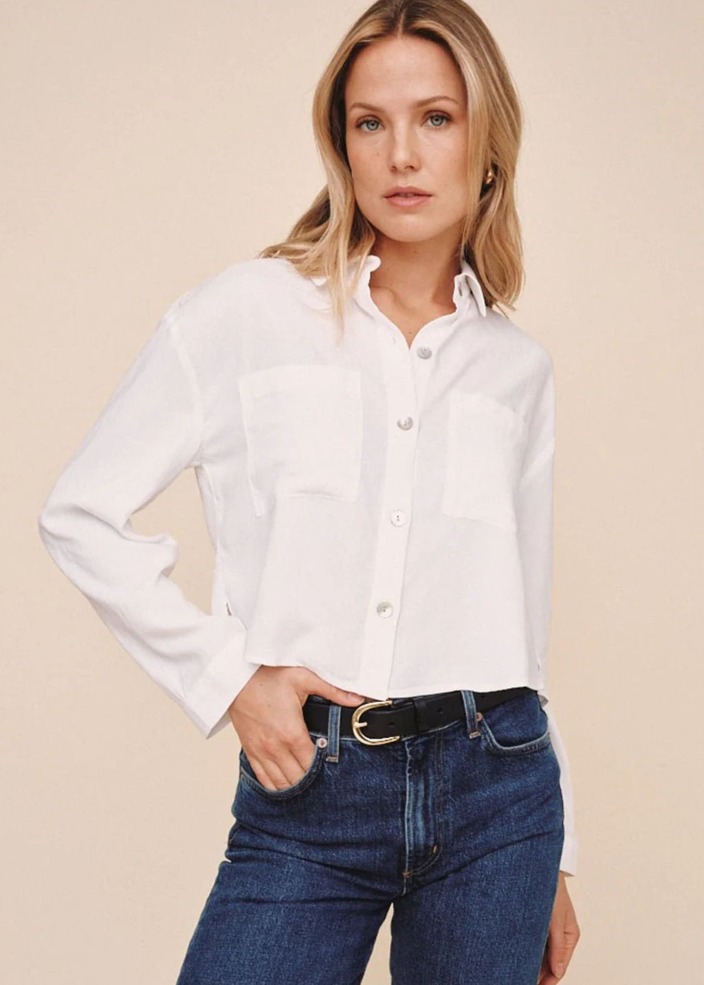 Cropped Button Down