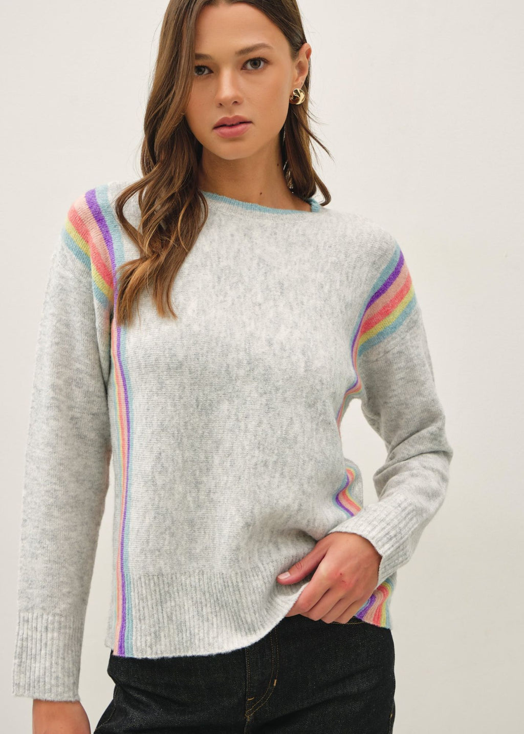 Rainbow Stripe Sweater